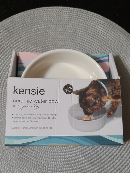 Kensie Other - Kensie Ceramic Cat Water Bowl